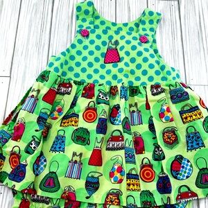 Chicken Noodle Vintage Romper Dress 18 months